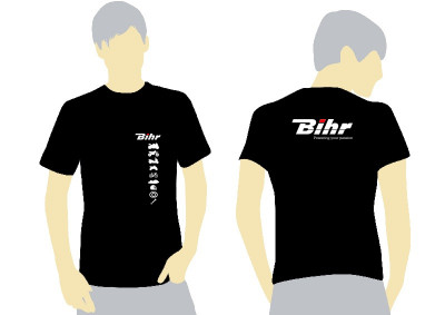 T-Shirt marque Bihr couleur noir 2017 taille S