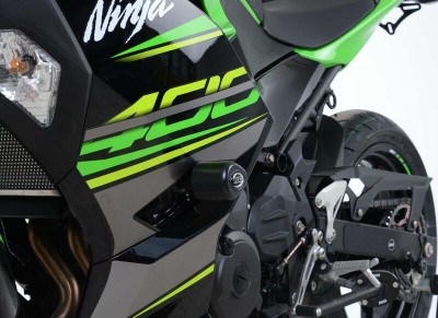 Tampon de protection marque R&G RACING Aero blanc Kawasaki Ninja 400/Z400