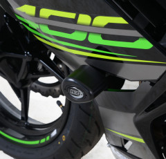 Tampons de protection marque R&G RACING Aero noir Kawasaki Ninja 400