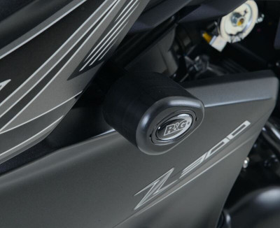Tampons de protection marque R&G RACING Aero noir Kawasaki Z300