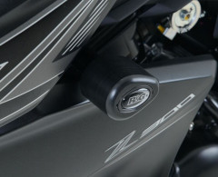 Tampons de protection marque R&G RACING Aero noir Kawasaki Z300