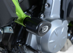 Tampons de protection marque R&G RACING Aero noir Kawasaki Z650