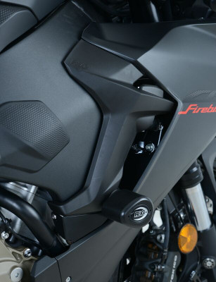 Tampons de protection marque R&G RACING Aero noir sans percage Honda CBR1000RR