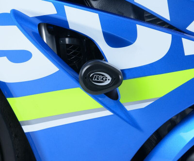 Tampons de protection marque R&G RACING Aero noir Suzuki GSX-R1000