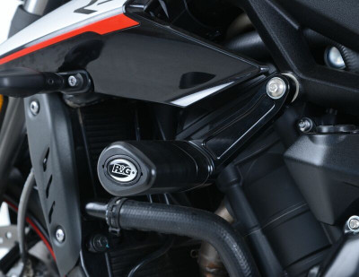 Tampons de protection marque R&G RACING Aero noir Triumph Street Triple