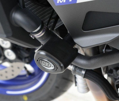 Tampons de protection marque R&G RACING Aero noir Yamaha MT-10