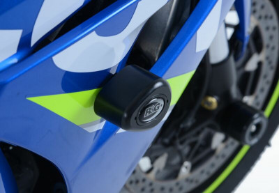 Tampons de protection marque R&G RACING Aero Race noir Suzuki GSX-R1000