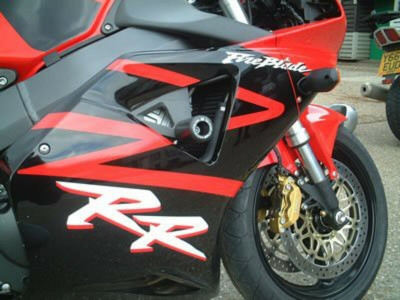 Tampons de protection marque R&G RACING Classic noir Honda CBR900RR