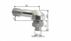 Valve pneumatique tubeless ALU Ø8,5mm argent (x10) Bihr