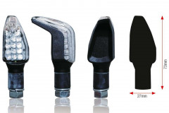 Clignotants Boomerang led noir Bihr
