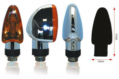 Clignotant Triangle ampoule chrome Bihr