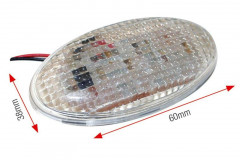 Clignotant œil led grand modèle blanc par paire Bihr