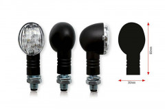 Clignotant Bullet led noir Bihr