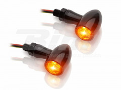 Clignotants LED 12V en alu noir Vparts | Moto DUCATI, TRIUMPH
