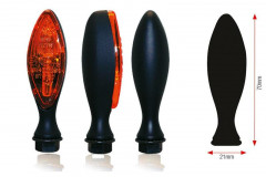 Clignotants Elise ampoule noir Bihr