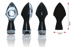 Clignotants Power led noir Bihr
