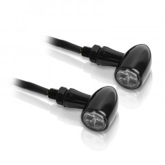 Clignotants LED Aluminium clair universel Vparts | Moto DUCATI, TRIUMPH, YAMAHA, MOTO GUZZI