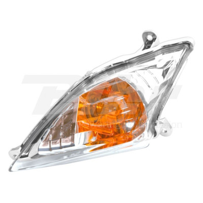 Clignotant avant gauche translucide type origine Vparts | MBK FLAME 125, YAMAHA CYGNUS XC 125