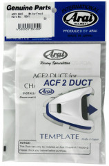 Ventilation supérieure avant marque Arai Air Conductor Front-2 frost blanc