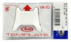 Ventilation supérieure centrale avant marque Arai Front Top Duct blanc