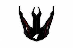 Visière marque UFO Aries noir/rouge mat
