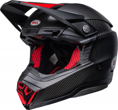 Casque cross BELL Moto-10 Spherical - Satin/Gloss Black/Red taille XXL