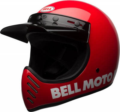 Casque cross BELL Moto-3 Classic - Rouge brillant taille S