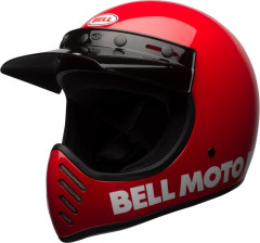 Casque cross BELL Moto-3 Classic - Rouge brillant taille S