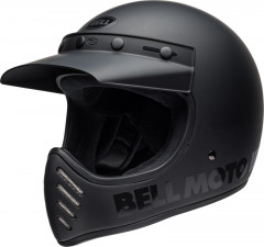 Casque cross BELL Moto-3 Classic - Blackout Mat/Brillant taille S