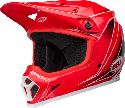 Casque cross BELL MX-9 Mips - Zone Gloss Red taille XXL
