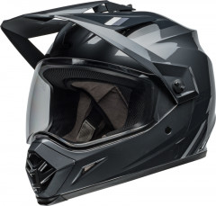 Casque cross BELL MX-9 Adventure MIPS - Alpine Gloss Charcoal/Silver taille XXL