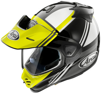 Casque cross ARAI TOUR-X5 Cosmic - jaune fluo taille L