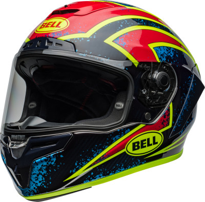Casque intégral BELL Race Star DLX Flex - Xenon Gloss Blue/Retina taille M