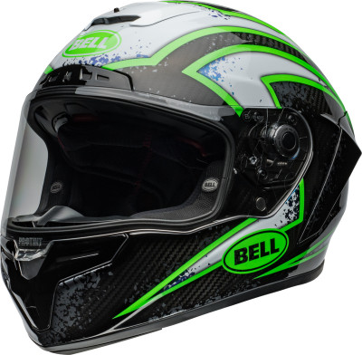 Casque intégral BELL Race Star DLX Flex - Xenon Gloss Black/Kryptonite taille S