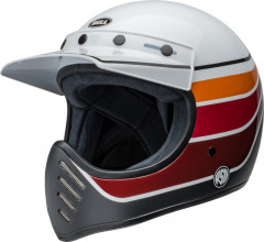 Casque cross BELL Moto-3 - RSD Saddleback Satin/Gloss White/Black taille S