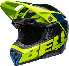 Casque cross BELL Moto-10 Spherical - Sliced Matte/Gloss Retina/Blue taille XL