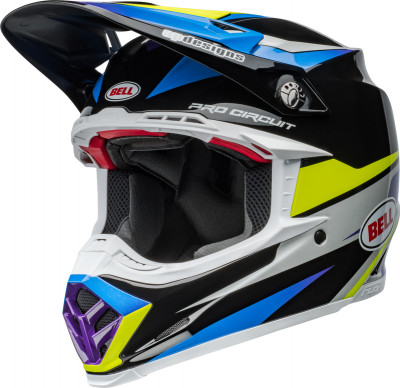 Casque cross BELL Moto-9S Flex - Pro Circuit 24 Gloss Black/Blue taille XL