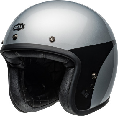 Casque jet BELL Custom 500 - Chassis Gloss Silver Black taille S