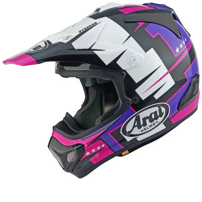 Casque cross ARAI MX-V EVO Battle - Violet taille XS