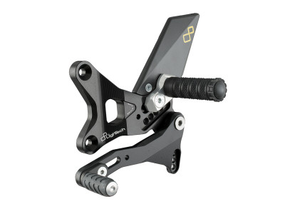Commandes reculées fixes sélection standard/inversée noir Lightech | NINJA ZX10R 1000