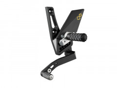 Commandes reculées réglables/repliables noir Lightech | TRIUMPH SPEED TRIPLE 1050