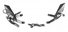 Commandes reculées réglables/repliables sélection standard/inversée noir Lightech | BMW