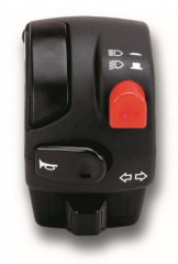 Commodo électrique gauche avec avertisseur sonore, clignotants, appel de phare, 2 positions phare Domino