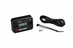 Compteur d'heure filaire noir Scar