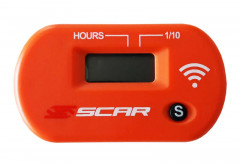 Compteur d'heure sans-fil orange Scar