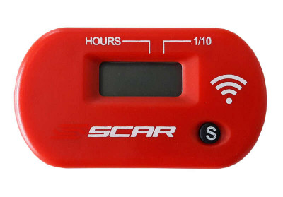 Compteur d'heure sans-fil rouge Scar