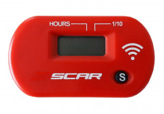 Compteur d'heure sans-fil rouge Scar