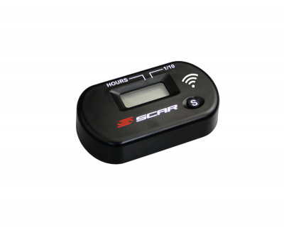 Compteur d'heure sans-fil noir Scar