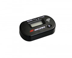 Compteur d'heure sans-fil noir Scar
