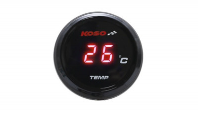 Compteur de température d'eau i-GEAR (affichage rouge) KOSO